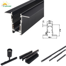 LED embedded magnetic track rail DC48V